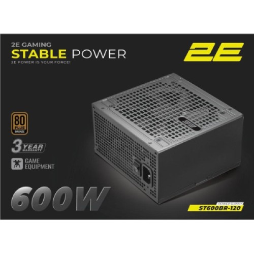 Блок питания 2E 600W Stable Power ATX3.1 (2E-ST600BR-120)