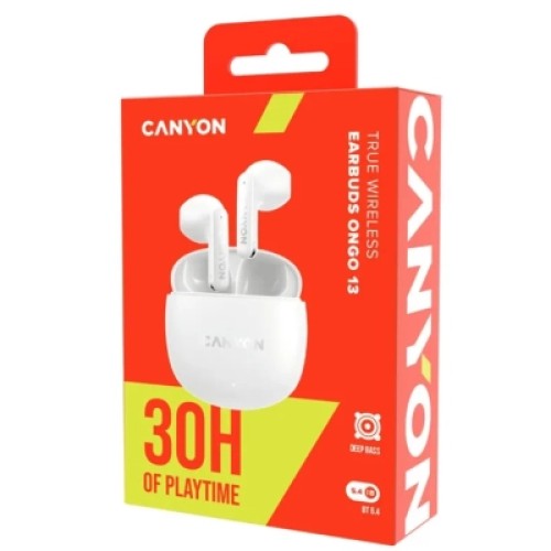 Наушники Canyon OnGo 13 TWS White (CNS-TWS13W)