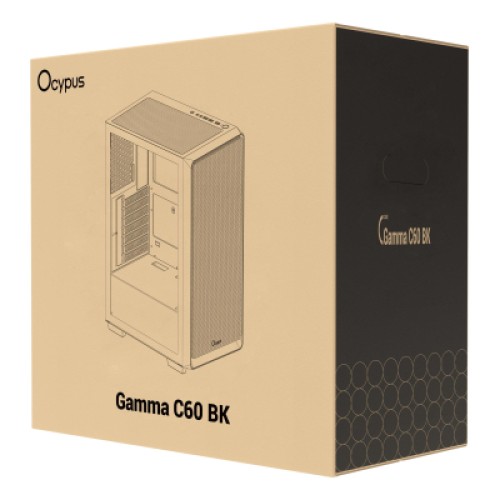 Корпус для ПК OCYPUS GAMMA C60 BK (GAMMA-C60-BKG000XX-GL)