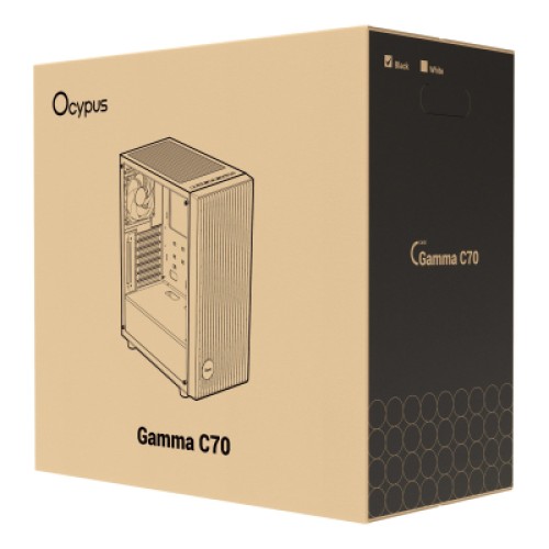 Корпус для ПК OCYPUS GAMMA C70 BK ARGB (GAMMA-C70-BKG400XX-GL)