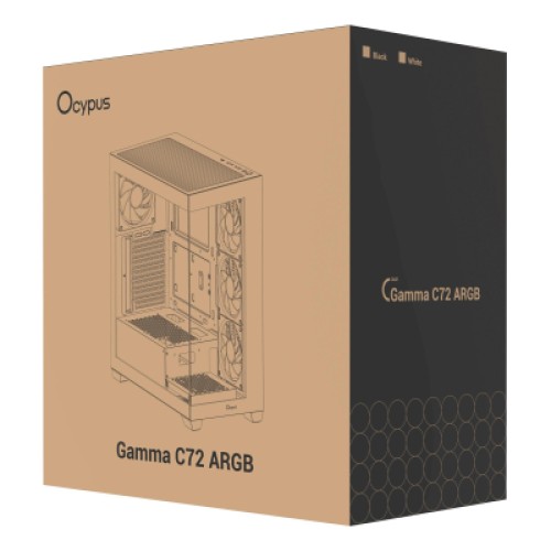 Корпус для ПК OCYPUS GAMMA C72 BK ARGB (GAMMA-C72-BKD400XX-GL)