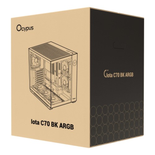 Корпус для ПК OCYPUS IOTA C70 BK ARGB (IOTA-C70-BKD600XX-GL)