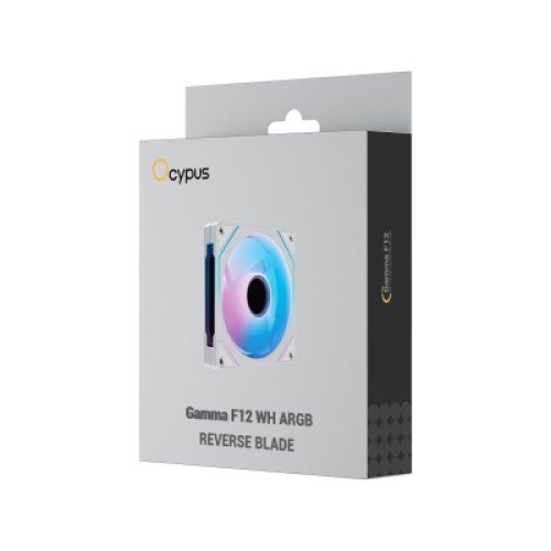 Кулер для корпуса OCYPUS GAMMA F12 WH ARGB REVERSE BLADE (GAMMA-F12-WH1AM01X-GL) Кулер для корпуса OCYPUS GAMMA F12 WH ARGB REVERSE BLADE (GAMMA-F12-WH1AM01X-GL)