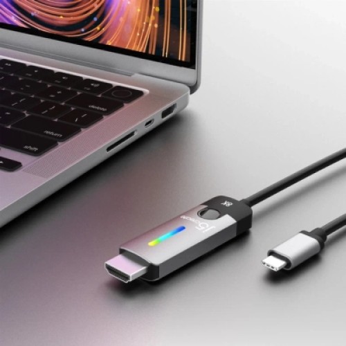 Кабель мультимедийный USB-C to HDMI M 1.8m 8K 60Hz LED RGB J5create (JCC157-N) Кабель мультимедийный USB-C to HDMI M 1.8m 8K 60Hz LED RGB J5create (JCC157-N)
