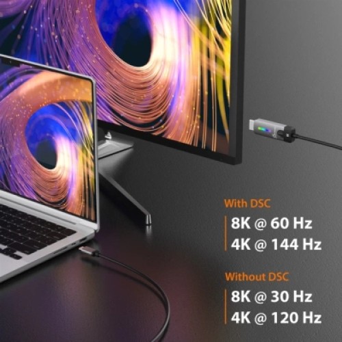Кабель мультимедийный USB-C to HDMI M 1.8m 8K 60Hz LED RGB J5create (JCC157-N) Кабель мультимедийный USB-C to HDMI M 1.8m 8K 60Hz LED RGB J5create (JCC157-N)