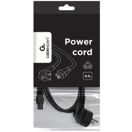 Кабель питания C5 0.5m 0.75mm2 Cablexpert (PC-186-ML12-0.5M) Кабель питания C5 0.5m 0.75mm2 Cablexpert (PC-186-ML12-0.5M)