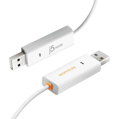 Дата кабель USB 2.0 AM/AM 1.8m Windows & Mac J5create (JUC400-N)