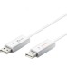 Дата кабель USB 2.0 AM/AM 1.8m Windows & Mac J5create (JUC400-N)