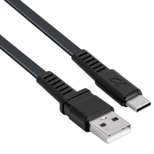 Дата кабель USB 2.0 AM to USB-C 1.2m black RivaCase (PS6002 BK12)