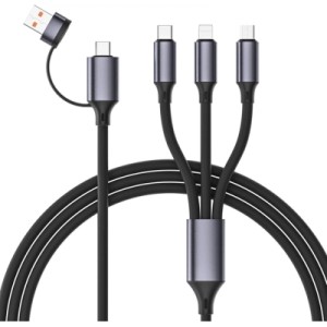 Дата кабель USB-C + USB A to Lightning + Micro 5P + USB-C 1.5m Cablexpert (CC-USB2S-ACM31-1.5M)