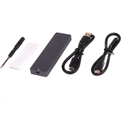 Карман внешний Maxxter M.2 NVMe & SATA SSD to USB-C 10Gbps black (EHDE-2280D-01)