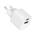Зарядное устройство Gembird 1xUSB-C PD20W + 1xUSB QC3.0 white (TA-UC-PDQC20-W-01)