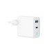 Зарядное устройство Gembird 1xUSB-C PD45W + 1xUSB QC3.0 white (TA-UC-PDQC45L-W-01)