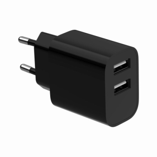 Зарядное устройство Gembird 2xUSB 12W black (TA-UC-2A12-01-BK)