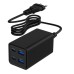 Зарядное устройство Gembird 2xUSB-C PD65W + 2xUSB QC3.0 30W black (TA-UC-2A2C-PD65-01-BK)