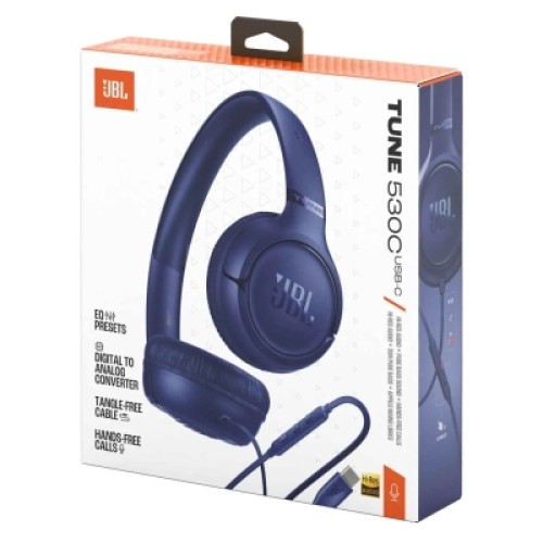 Наушники JBL Tune 530C USB-C Blue (JBLT530CBLU)