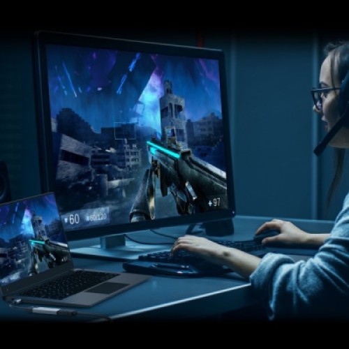 Переходник USB-C M to HDMI F 8K 60Hz LED RGB J5create (JCA157-N)