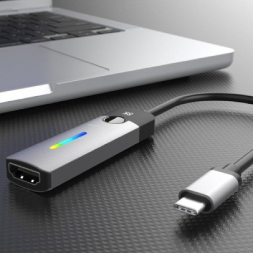 Переходник USB-C M to HDMI F 8K 60Hz LED RGB J5create (JCA157-N)