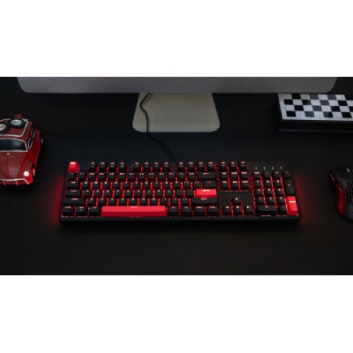 Клавиатура Lemokey Keychron X3 Red RGB USB Black (X3-H1-UA)