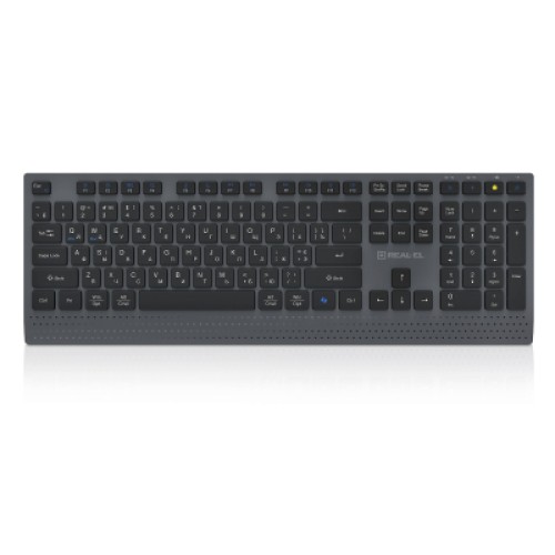 Клавиатура REAL-EL RK-715W Wireless/Bluetooth Black/Gray (EL123100051)