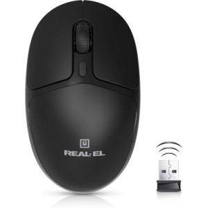 Мышка REAL-EL RM-335W Wireless Black (EL123200055)