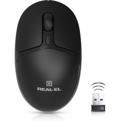 Мышка REAL-EL RM-335W Wireless Black (EL123200055)