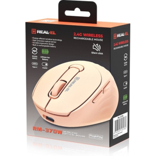 Мышка REAL-EL RM-370W Wireless (EL123200056)