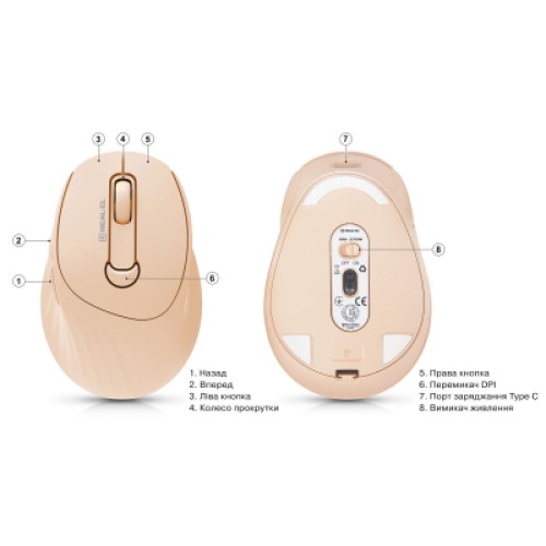 Мышка REAL-EL RM-370W Wireless (EL123200056)