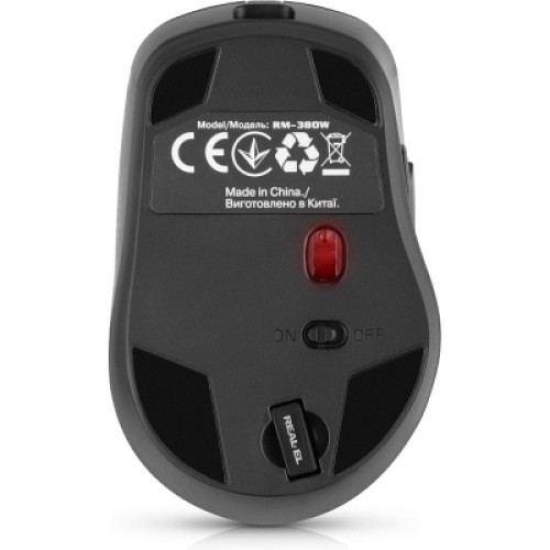 Мышка REAL-EL RM-380W Wireless Black (EL123200057)