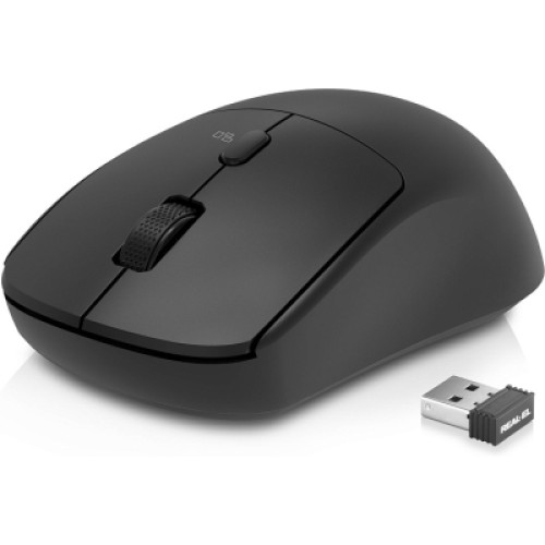 Мышка REAL-EL RM-317W Wireless Black (EL123200052)
