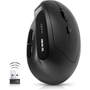 Мышка REAL-EL RM-490W Wireless/Bluetooth Black (EL123200058)