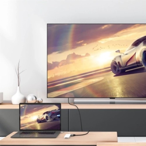 Концентратор J5create USB-C 6-in-1 2xUSB 3.1 + USB-C PD + HDMI + SD/TF + 3.5mm white (JCD373-N)