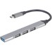Концентратор Gembird USB-C to 1xUSB 3.1 + 3xUSB 2.0 silver (UHB-CM-U3P1U2P3-03)