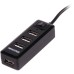 Концентратор Maxxter USB 2.0 to 4xUSB + charger 5V 1A (HU2A-4P-AC-03)