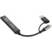 Концентратор Maxxter USB-C + USB-A to 1xUSB 3.0 + 2xUSB 2.0 + 1xUSB-C (HU3C-4P1CN-01)