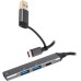 Концентратор Maxxter USB-C + USB-A to 1xUSB 3.0 + 2xUSB 2.0 + 1xUSB-C (HU3C-4P1CN-01)