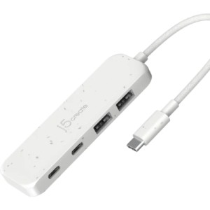 Концентратор J5create USB-C to 2xUSB-A + 2xUSB-C 3.2 10Gbps white (JCH342EW-N)