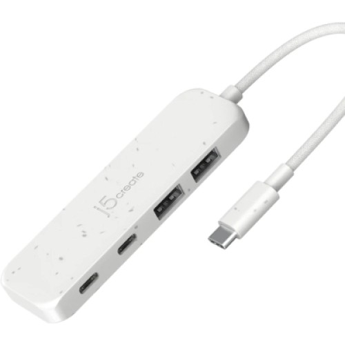 Концентратор J5create USB-C to 2xUSB-A + 2xUSB-C 3.2 10Gbps white (JCH342EW-N)