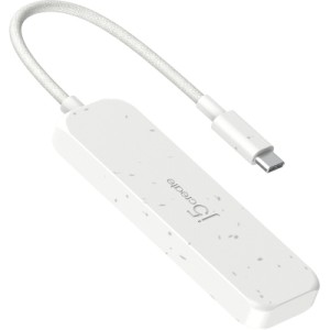 Концентратор J5create USB-C to 4xUSB-C 3.2 10Gbps white (JCH345EW-N)