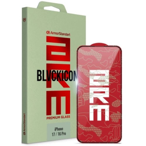 Стекло защитное Armorstandart Icon Apple iPhone 17 / 16 Pro Black (ARM79554)