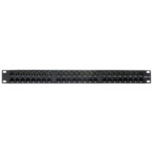 Патч-панель 19" 48хRJ-45 UTP 2U, cat.6, dual type EPNew (6PLD-U48BK1UZ) Патч-панель 19" 48хRJ-45 UTP 2U, cat.6, dual type EPNew (6PLD-U48BK1UZ)