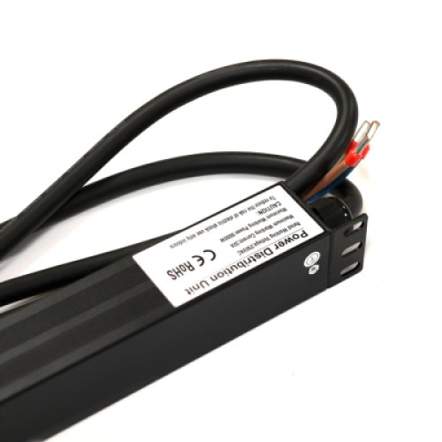 Силовой блок 0U 24 роз. нем. станд., 32А, с индикат., шнур 3х4мм2, 3 м Kingda (KD-PDU-EU-1U-24P)