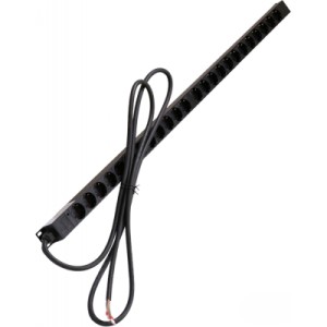 Силовой блок 0U 24 роз. нем. станд., 32А, с индикат., шнур 3х4мм2, 3 м Kingda (KD-PDU-EU-1U-24P)