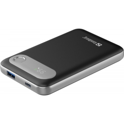 Батарея универсальная Sandberg 10000mAh Travel PD/20W, QC/3.0/22.5W, USB-A, USB-C, LCD Display (421-16)