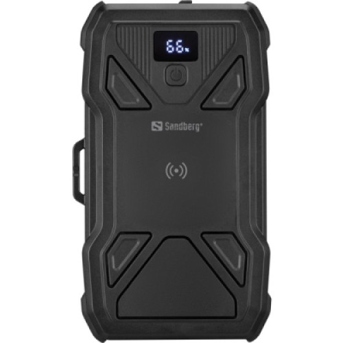 Батарея универсальная Sandberg 27000mAh Solar 5-Panel 8W, PD/20W, IP54, Flashlight, wireless charging 15W (421-06)
