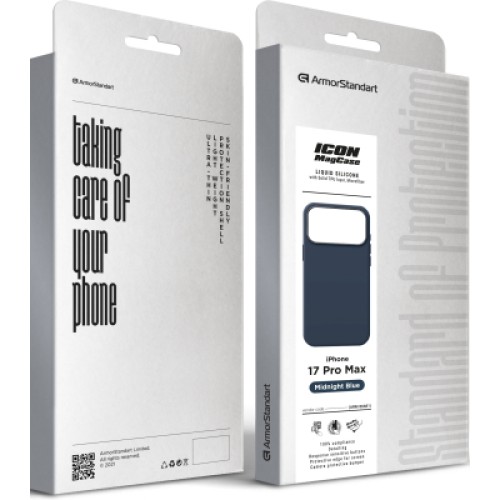 Чехол для мобильного телефона Armorstandart ICON2 MagCase Apple iPhone 17 Pro Max Midnight Blue (ARM86681) Чехол для мобильного телефона Armorstandart ICON2 MagCase Apple iPhone 17 Pro Max Midnight Blue (ARM86681)
