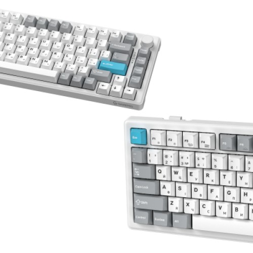 Клавиатура GamePro Asgard Yord Wireless/Bluetooth/USB UA White (MK266WH)