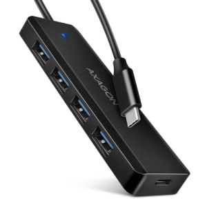 Концентратор AXAGON USB-C to 4xUSB 3.0 black (HUE-C1C)