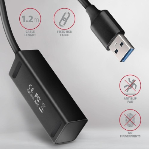 Концентратор AXAGON USB 3.1 to 4xUSB 3.0 1.2m black (HUE-M1AL) Концентратор AXAGON USB 3.1 to 4xUSB 3.0 1.2m black (HUE-M1AL)