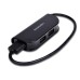 Концентратор AXAGON USB 2.0 to 4xUSB 2.0 0.2m black (HUE-X4B)